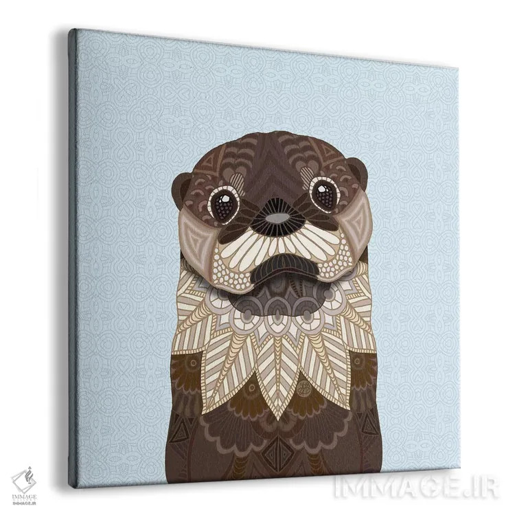 تابلو شگفتانگیز بامزه (با بازی واژه: شبیه سمور) اثر آنجلیکا پارکر - نمای پرسپکتیو محصول