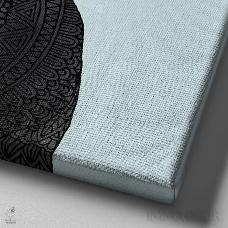 تابلو لابرادور سیاه پیر (سگ) اثر آنجلیکا پارکر - نمای نزدیک بافت بوم