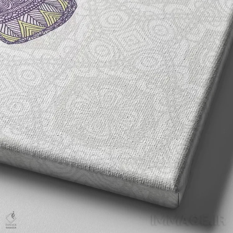 تابلو پروانهٔ بنفش کبود اثر آنجلیکا پارکر - نمای نزدیک بافت بوم