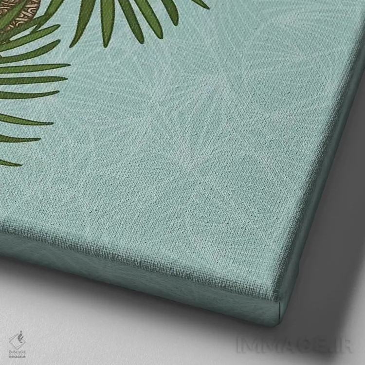 تابلو کانگورو اثر آنجلیکا پارکر - نمای نزدیک بافت بوم