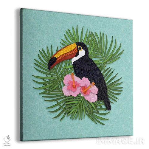تابلو تابستان توکان (پرنده گرمسیری) اثر آنجلیکا پارکر - نمای پرسپکتیو محصول