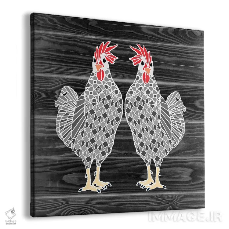 تابلو جوجهها اثر آنجلیکا پارکر - نمای پرسپکتیو محصول