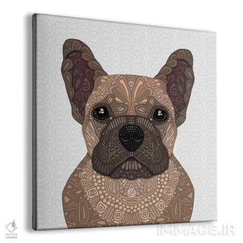 تابلو فرنچی گوزنمانند (نژاد سگ فرانسوی به رنگ گوزنی) اثر آنجلیکا پارکر - نمای پرسپکتیو محصول