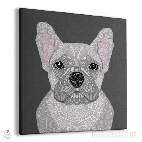 تابلو فرنچی کرمرنگ (نژاد سگ فرانسوی) اثر آنجلیکا پارکر - نمای پرسپکتیو محصول