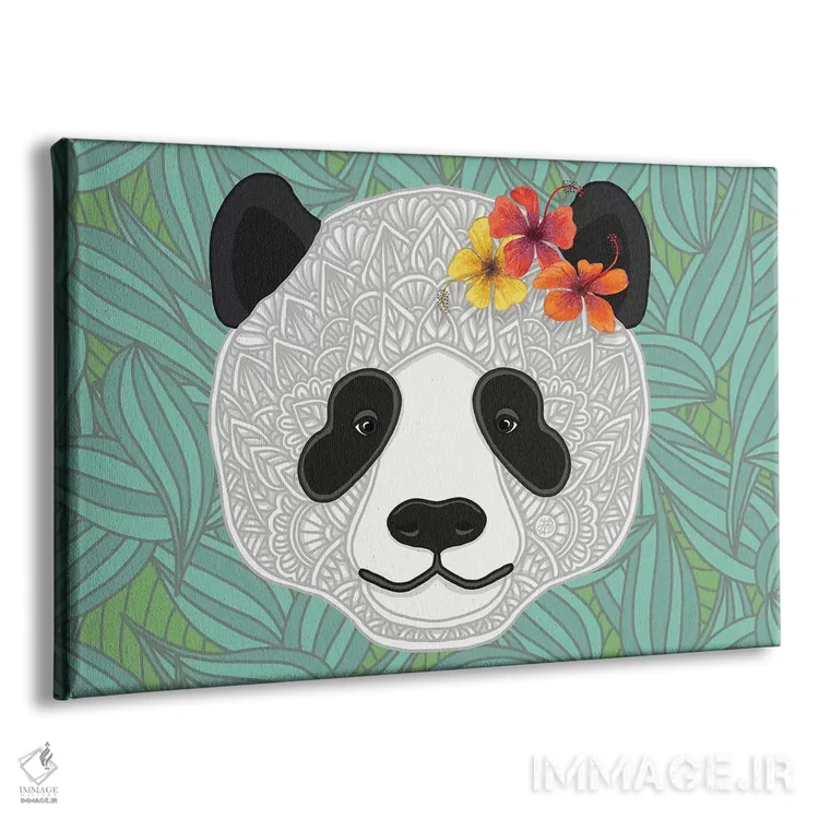 تابلو پاندای گرمسیری اثر آنجلیکا پارکر - نمای پرسپکتیو محصول