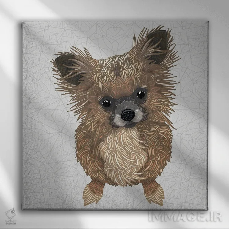 تابلو بو اثر آنجلیکا پارکر - نمای روبهرو روی دیوار