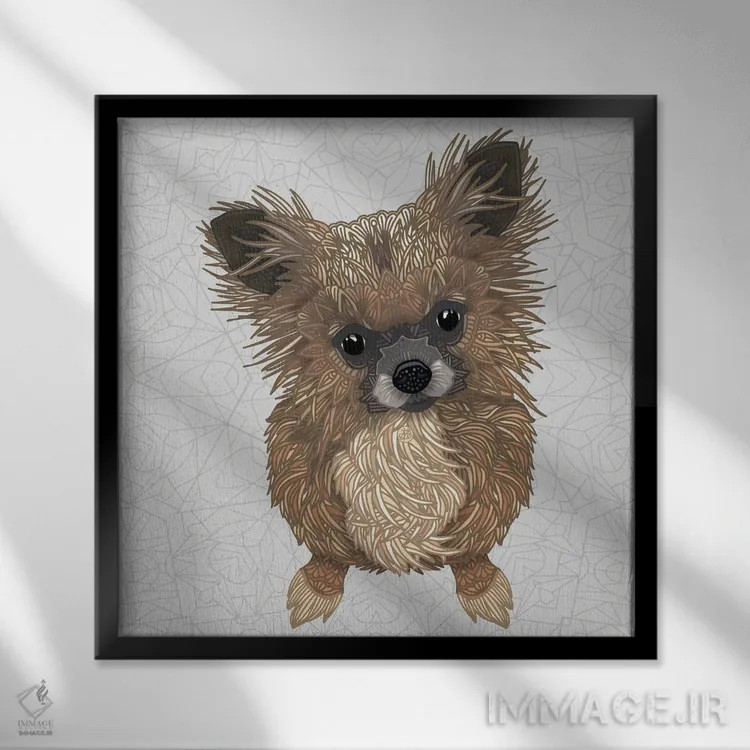 تابلو بو اثر آنجلیکا پارکر - نمای قابدار مشکی