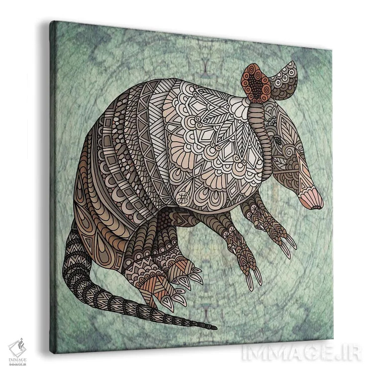 تابلو آرمادیلو اثر آنجلیکا پارکر - نمای پرسپکتیو محصول