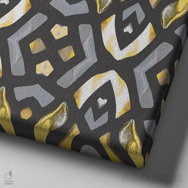 تابلو حال مدرن I اثر آنجلیکا پارکر - نمای نزدیک بافت بوم