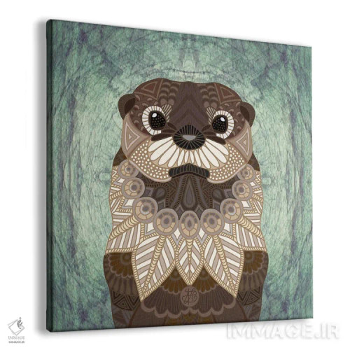 تابلو سمور تزئینی (طرح مربع) اثر آنجلیکا پارکر - نمای پرسپکتیو محصول