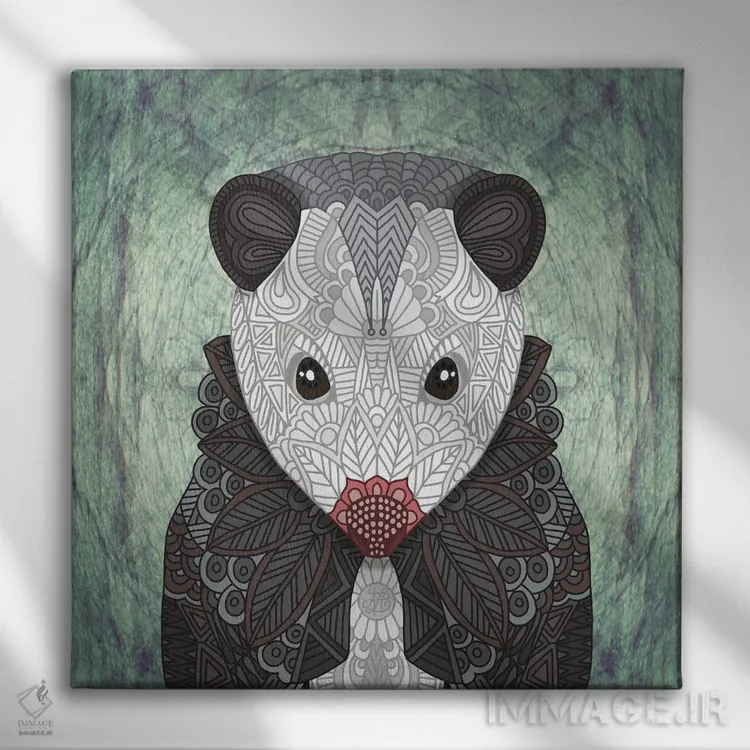 تابلو صاریغ تزئینی (طرح مربع) اثر آنجلیکا پارکر - نمای روبهرو روی دیوار