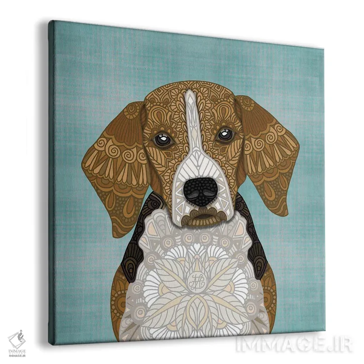 تابلو بیگل (طرح مربع) اثر آنجلیکا پارکر - نمای پرسپکتیو محصول