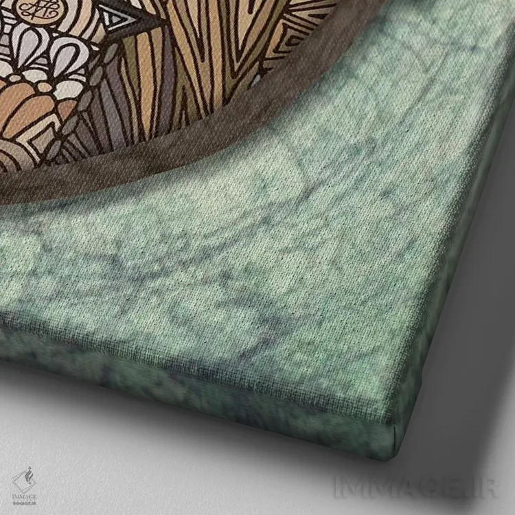 تابلو سنجاب جنگلی (طرح افقی) اثر آنجلیکا پارکر - نمای نزدیک بافت بوم