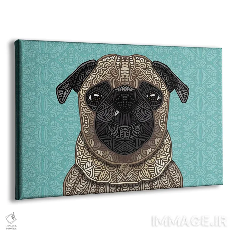 تابلو پاگ کوچولوی آهویی اثر آنجلیکا پارکر - نمای پرسپکتیو محصول