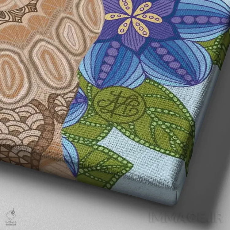 تابلو گلدن رتریور (نژاد سگ) اثر آنجلیکا پارکر - نمای نزدیک بافت بوم