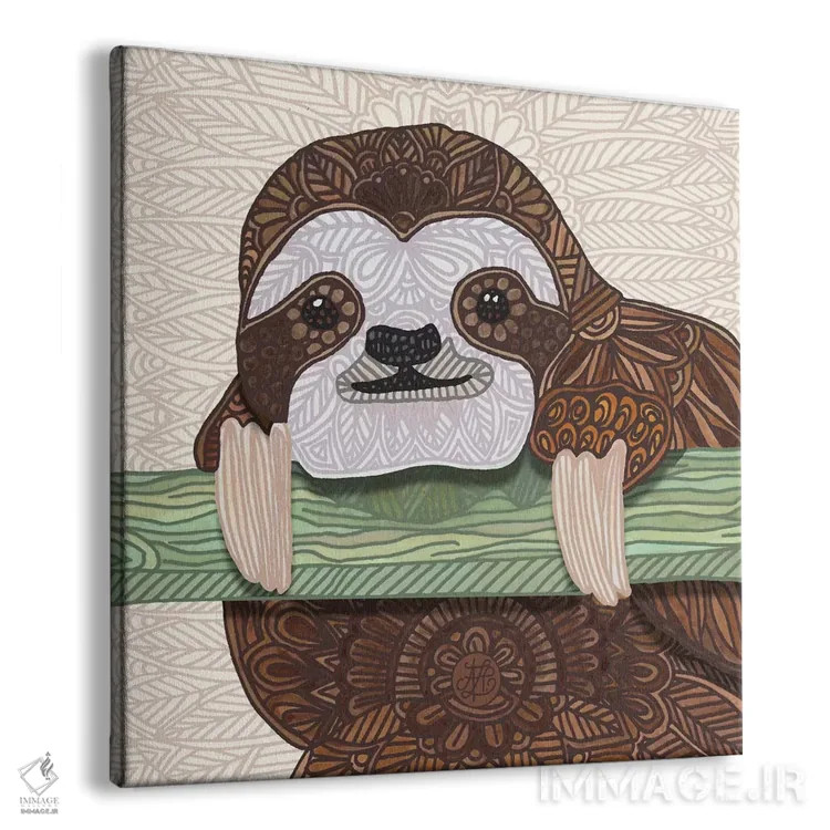 تابلو امروز شبیه یک تنبل است اثر آنجلیکا پارکر - نمای پرسپکتیو محصول