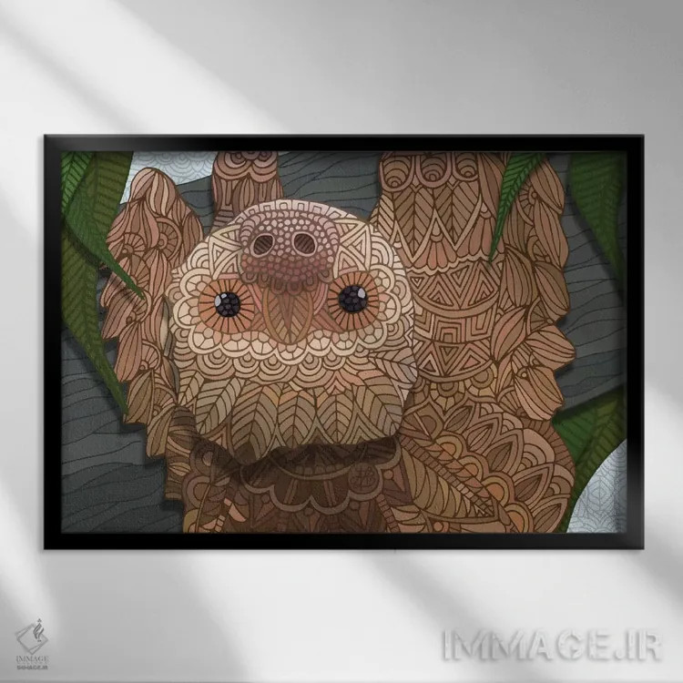 تابلو دوست من، مقاومت کن اثر آنجلیکا پارکر - نمای قابدار مشکی