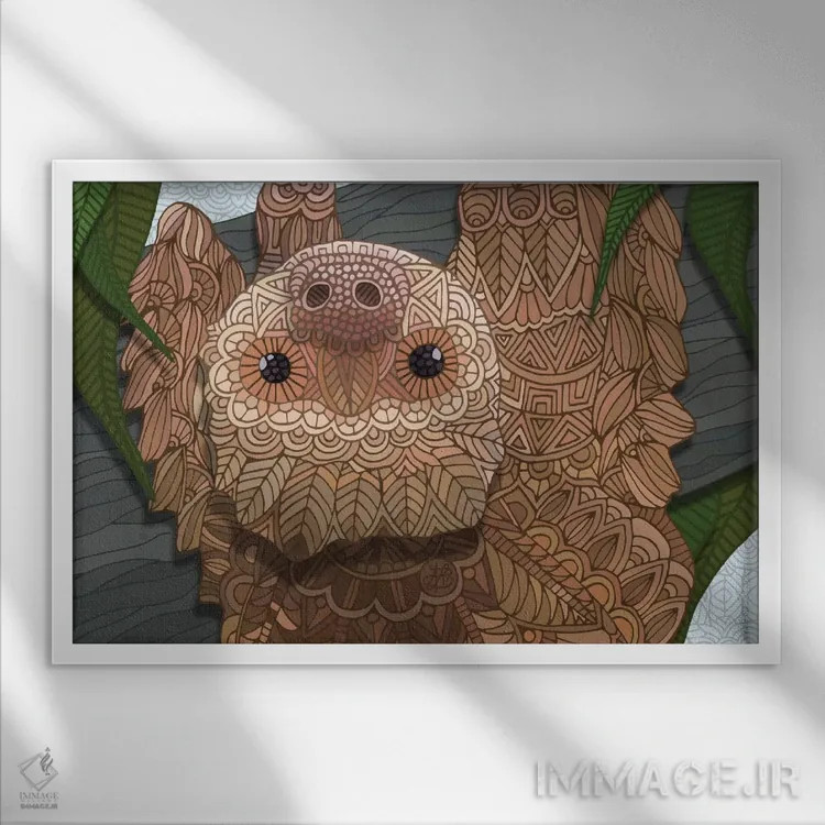 تابلو دوست من، مقاومت کن اثر آنجلیکا پارکر - نمای قابدار سفید