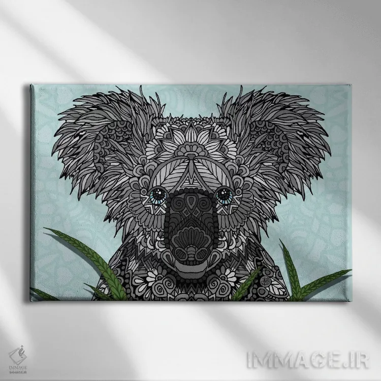 تابلو کوآلا اثر آنجلیکا پارکر - نمای روبهرو روی دیوار