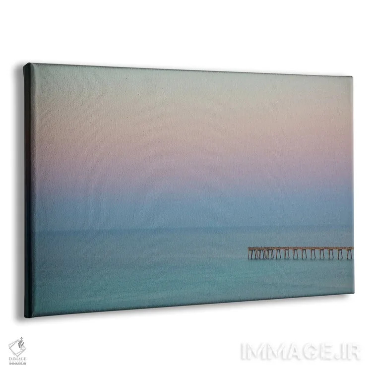 تابلو Florida, Pensacola Beach. Pier At Pensacola Beach In The Early Morning.,آمریکا، فلوریدا، ساحل پنساکولا. اسکله پنساکولا در اوایل صبح اثر جوآن ولز - نمای پرسپکتیو محصول