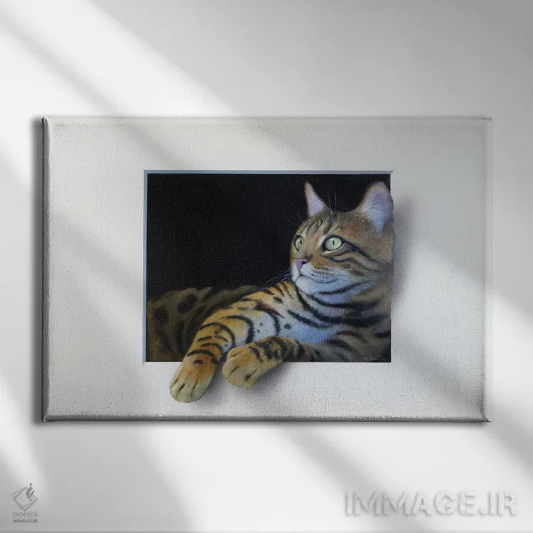 تابلو مومو اثر آلن وستون - نمای روبهرو روی دیوار