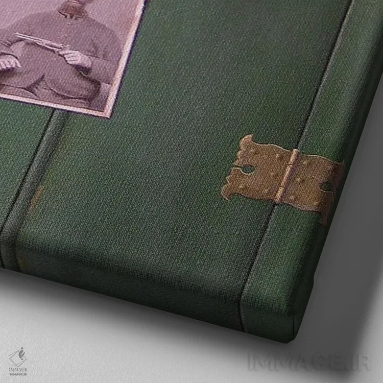 تابلو کُلت (اسب جوان) اثر آلن وستون - نمای نزدیک بافت بوم