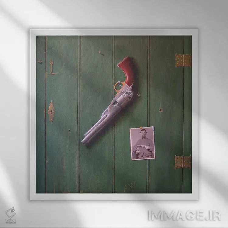 تابلو کُلت (اسب جوان) اثر آلن وستون - نمای قابدار سفید