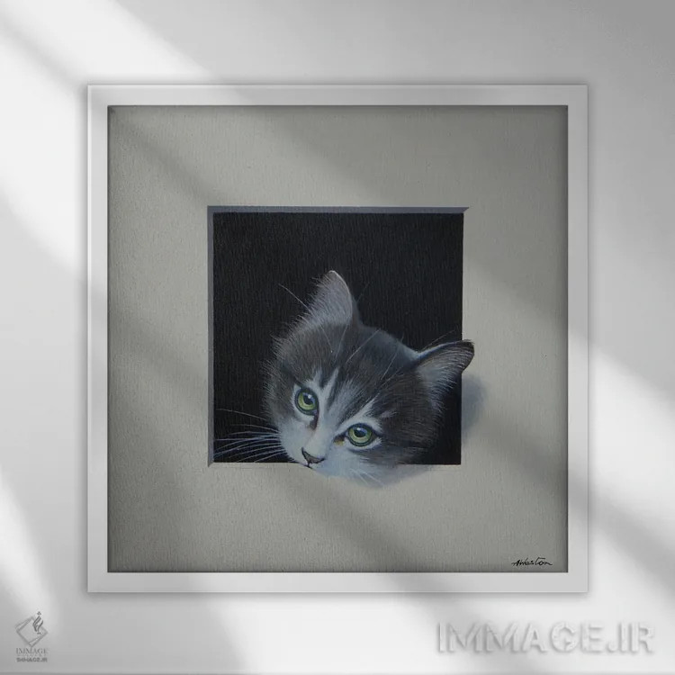 تابلو الا اول اثر آلن وستون - نمای قابدار سفید