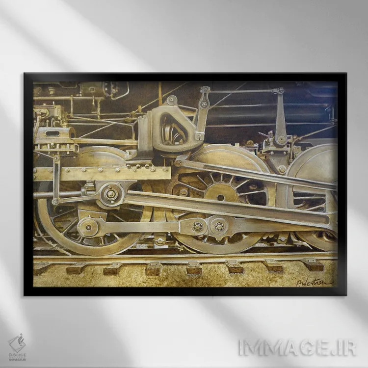 تابلو قدرت محرک اول اثر آلن وستون - نمای قابدار مشکی