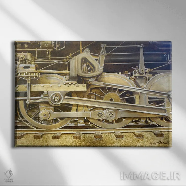 تابلو قدرت محرک اول اثر آلن وستون - نمای روبهرو روی دیوار