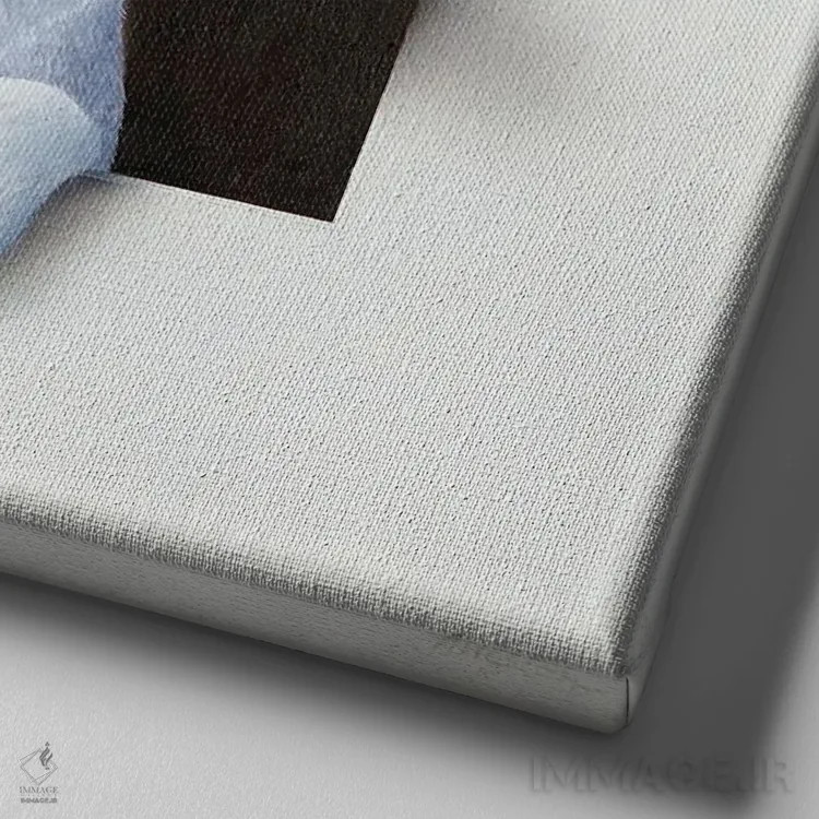 تابلو جک راسل (نژاد سگ) اثر آلن وستون - نمای نزدیک بافت بوم