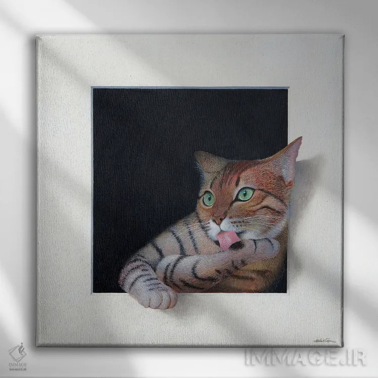 تابلو آلیس اثر آلن وستون - نمای روبهرو روی دیوار