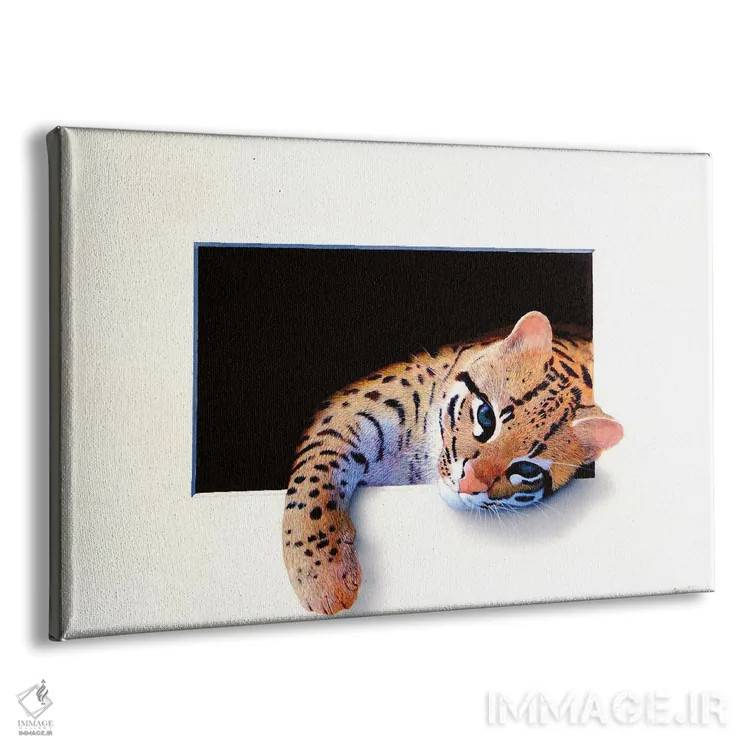 تابلو اوسلات دوم (گربهسان جنگلی) اثر آلن وستون - نمای پرسپکتیو محصول
