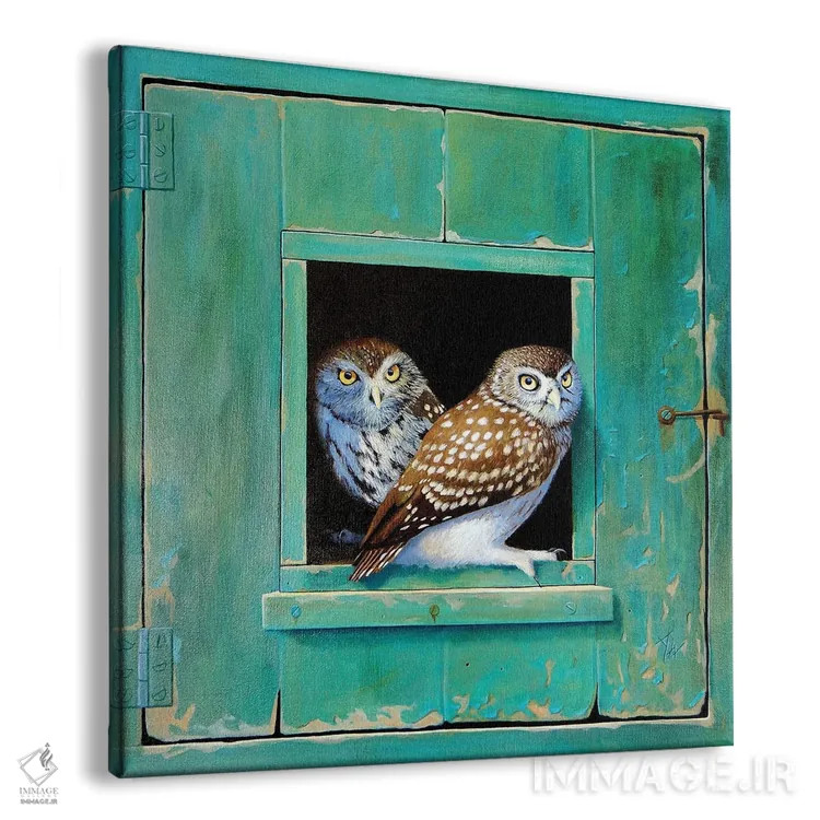 تابلو جغد اثر آلن وستون - نمای پرسپکتیو محصول