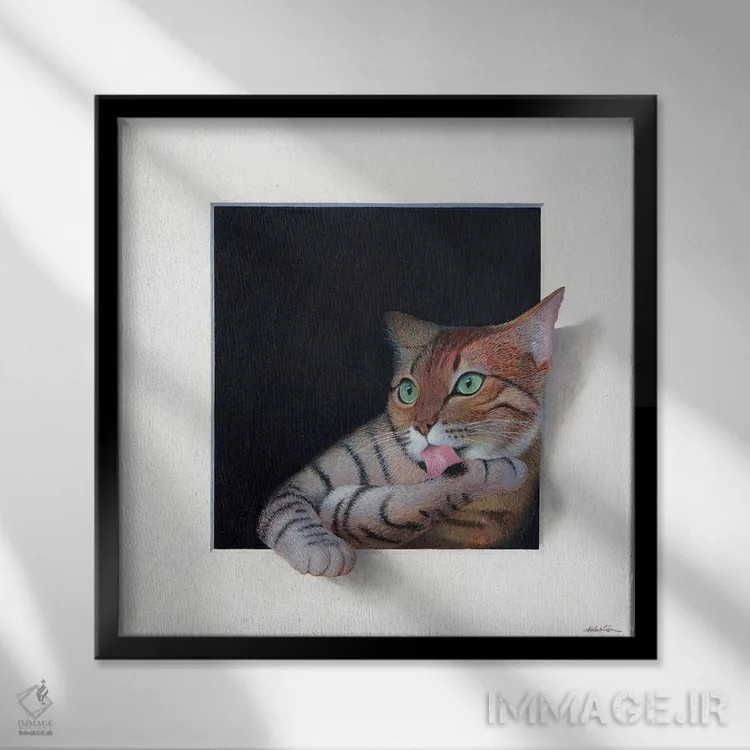 تابلو آلیس اثر آلن وستون - نمای قابدار مشکی