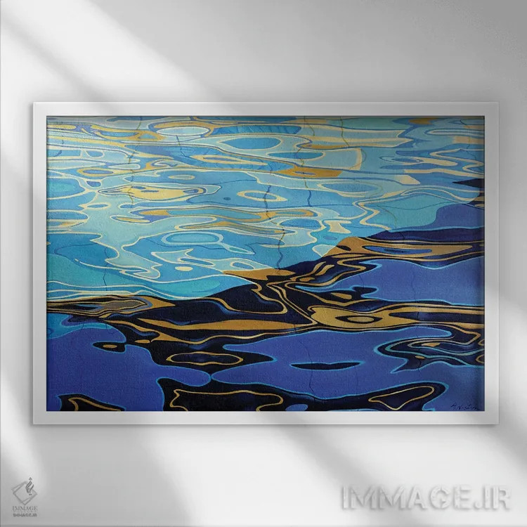 تابلو نور و سایه تایلند اثر آلن وستون - نمای قابدار سفید