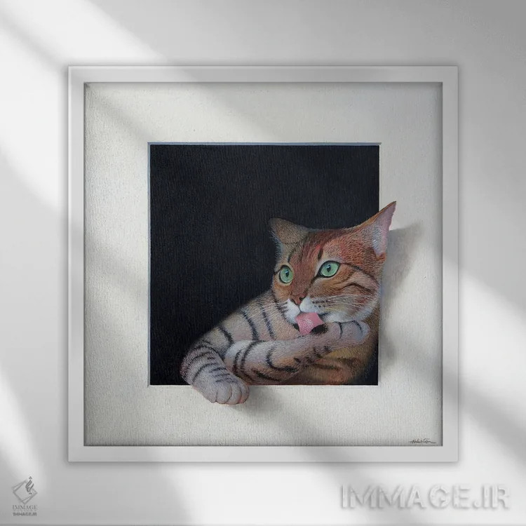 تابلو آلیس اثر آلن وستون - نمای قابدار سفید