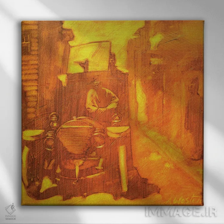 تابلو کامیون قدیمی دوم اثر آلن وستون - نمای روبهرو روی دیوار