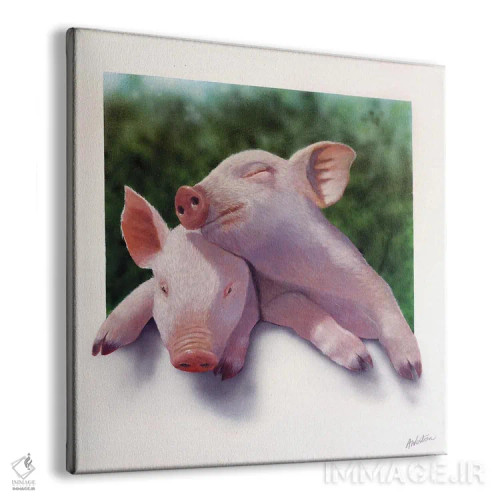 تابلو بچه خوک اثر آلن وستون - نمای پرسپکتیو محصول