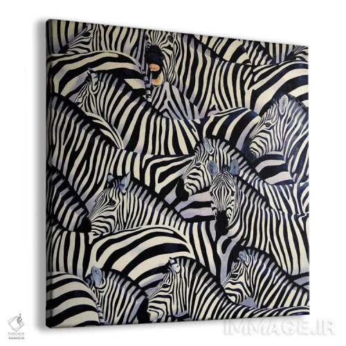 تابلو گورخر سوم اثر آلن وستون - نمای پرسپکتیو محصول