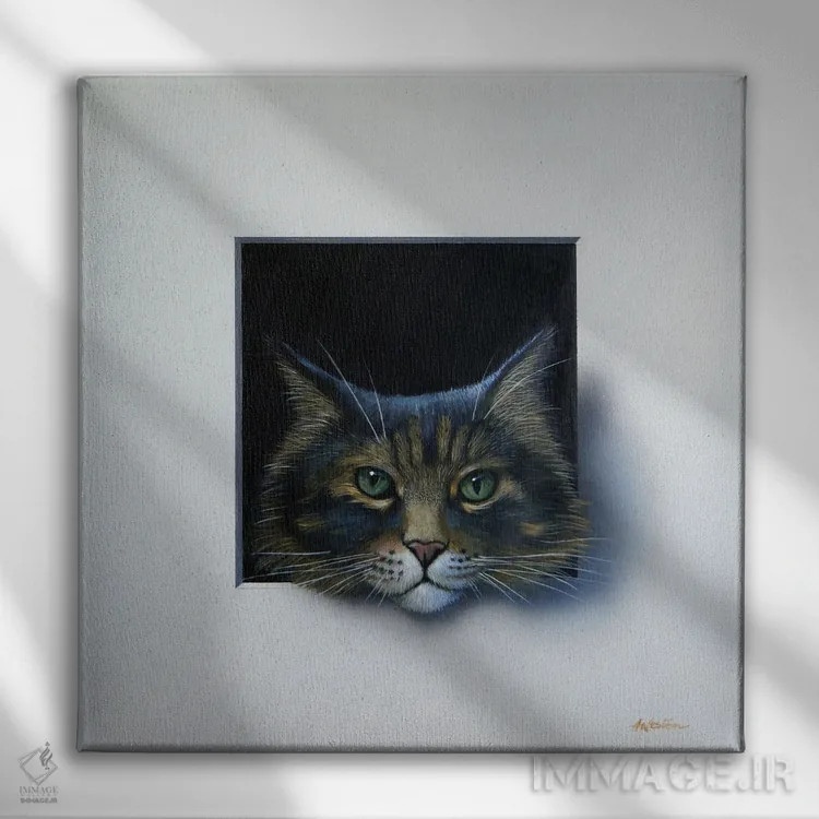 تابلو کوکو اثر آلن وستون - نمای روبهرو روی دیوار