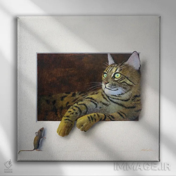 تابلو تیلی اثر آلن وستون - نمای روبهرو روی دیوار