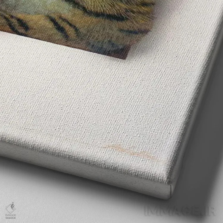 تابلو تیلی اثر آلن وستون - نمای نزدیک بافت بوم