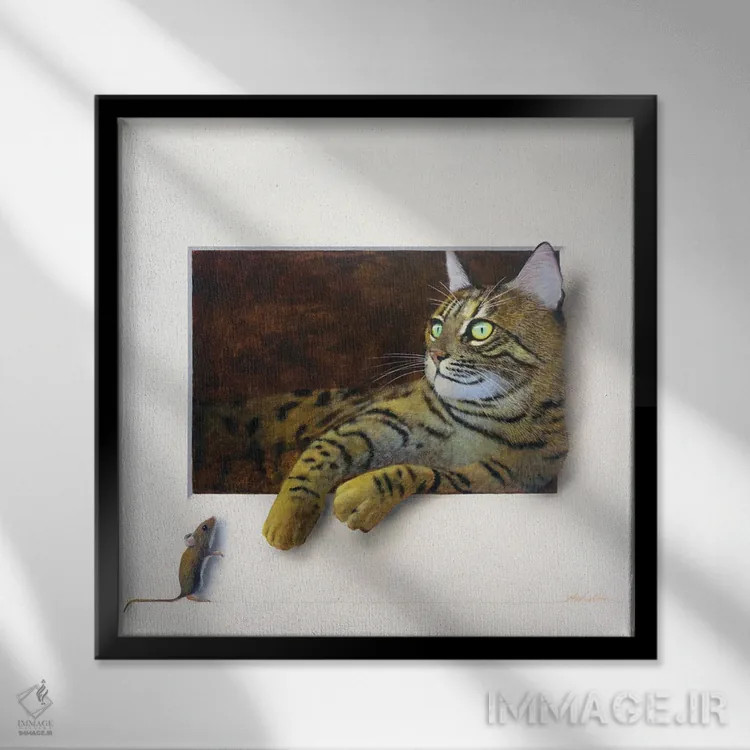 تابلو تیلی اثر آلن وستون - نمای قابدار مشکی