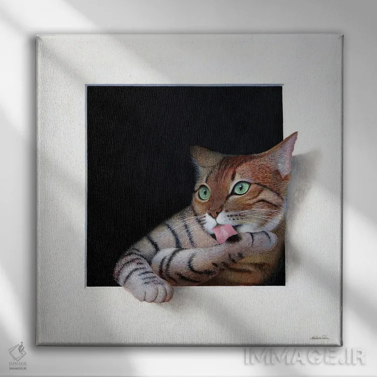 تابلو امام اثر آلن وستون - نمای روبهرو روی دیوار