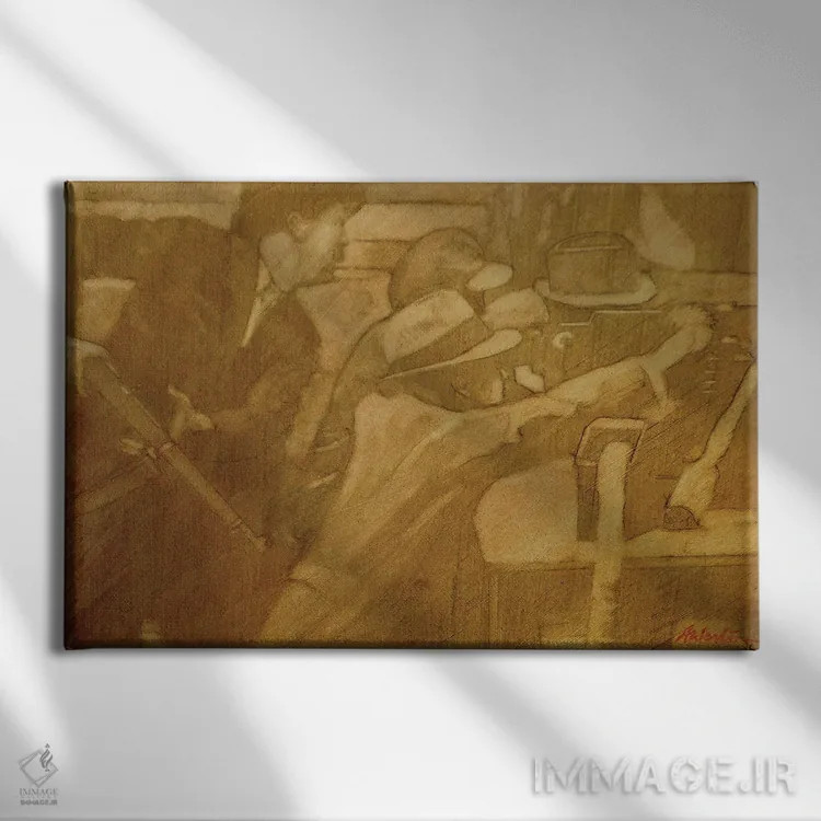 تابلو نیویورک اثر آلن وستون - نمای روبهرو روی دیوار