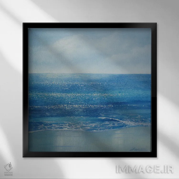 تابلو ساحل اسپلیت (شهر کرواسی) اثر آلن وستون - نمای قابدار مشکی