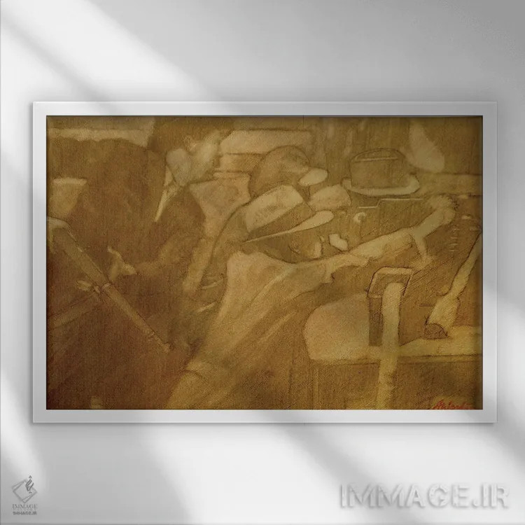 تابلو نیویورک اثر آلن وستون - نمای قابدار سفید