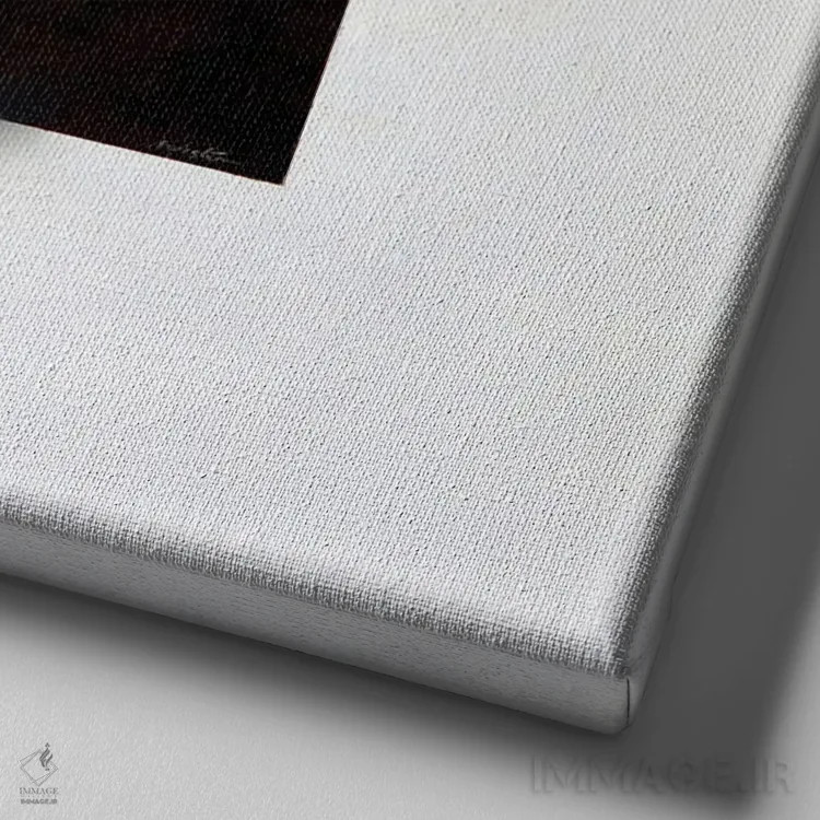 تابلو اوسلات (گربهسان جنگلی) اثر آلن وستون - نمای نزدیک بافت بوم