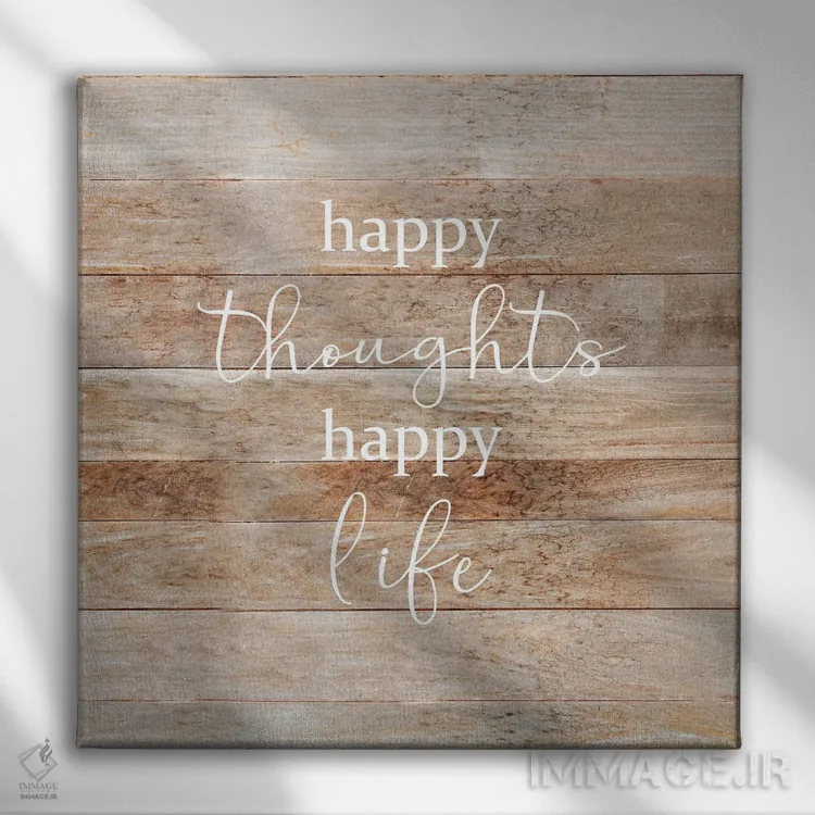 تابلو افکار شاد اثر آنا کوآچ - نمای روبهرو روی دیوار